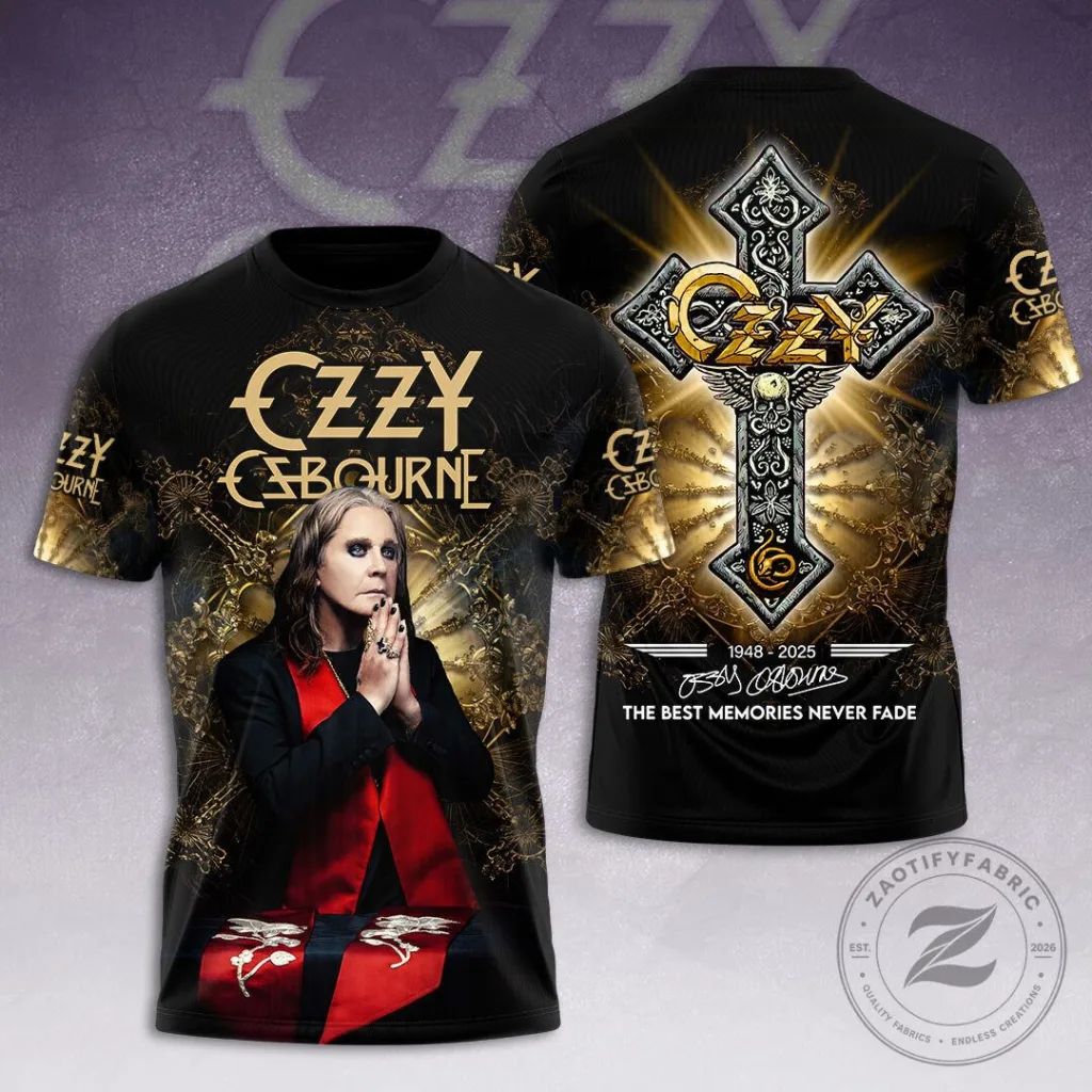 Ozzy Osbourne The Best Memories Never Fade Black Sabbath T-Shirt 26 Ozzy Osbourne The Best Memories Never Fade Black Sabbath T-Shirt