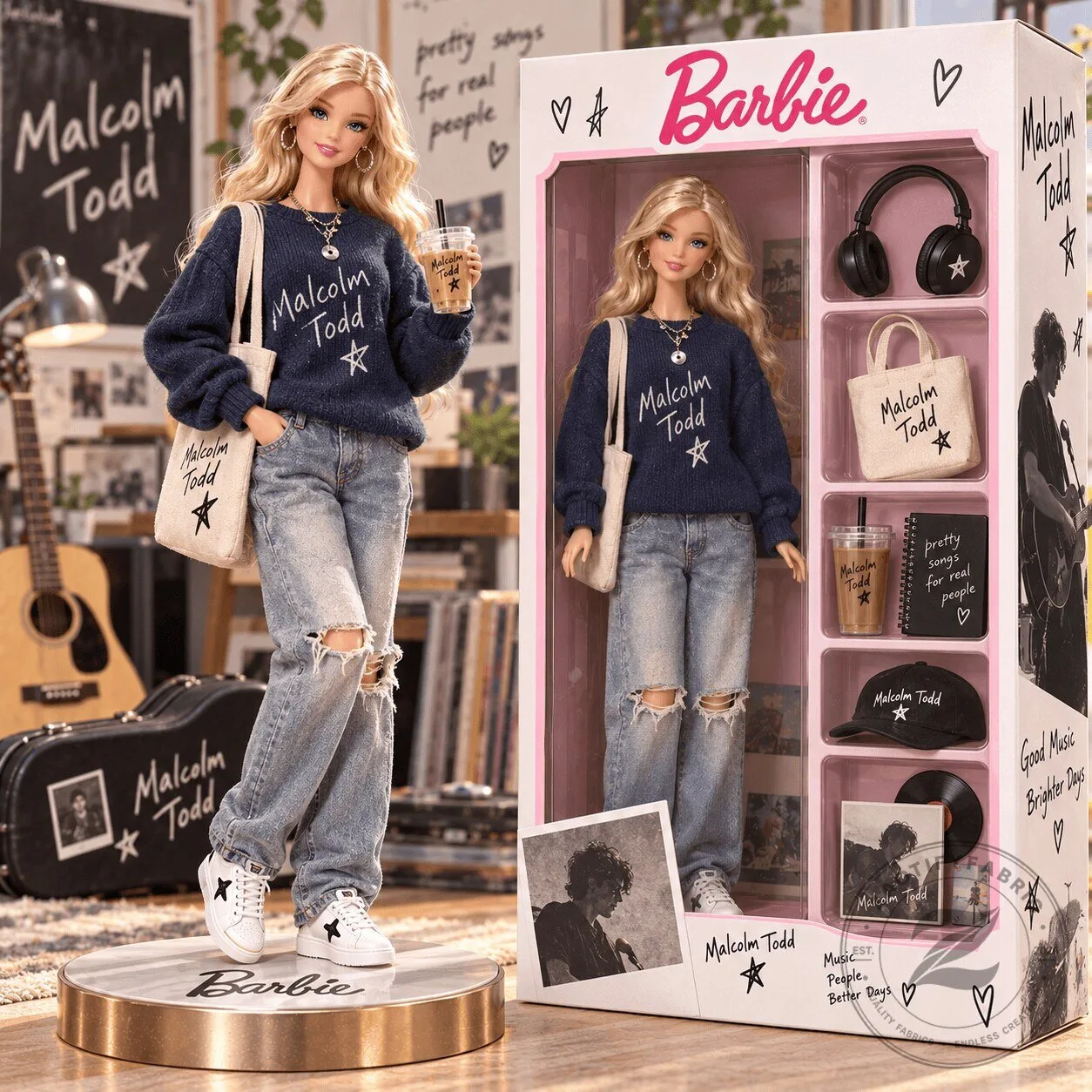 Barbie Malcolm Todd Commemorative Collector Doll Figure
