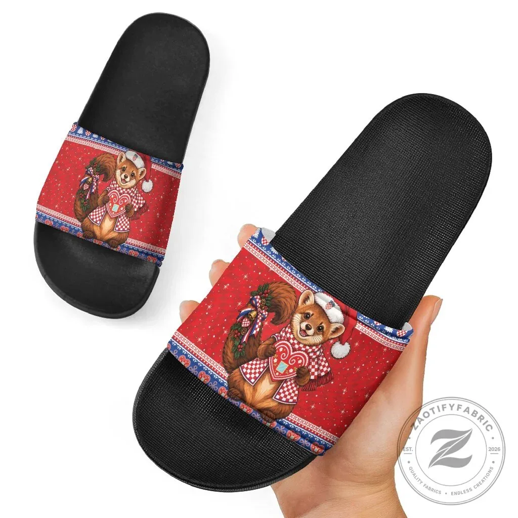 Croatian Christmas Marten Licitar Heart Holiday Slide Sandals 11 Croatian Christmas Marten Licitar Heart Holiday Slide Sandals