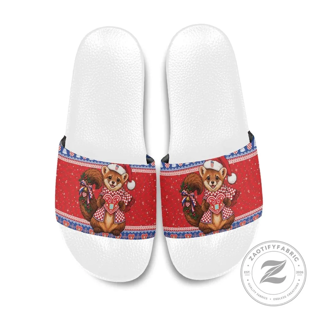 Croatian Christmas Marten Licitar Heart Holiday Slide Sandals 12 Croatian Christmas Marten Licitar Heart Holiday Slide Sandals