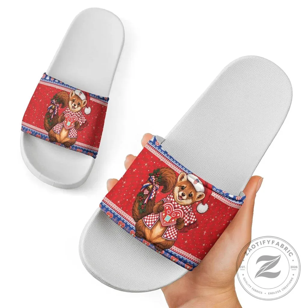 Croatian Christmas Marten Licitar Heart Holiday Slide Sandals 13 Croatian Christmas Marten Licitar Heart Holiday Slide Sandals