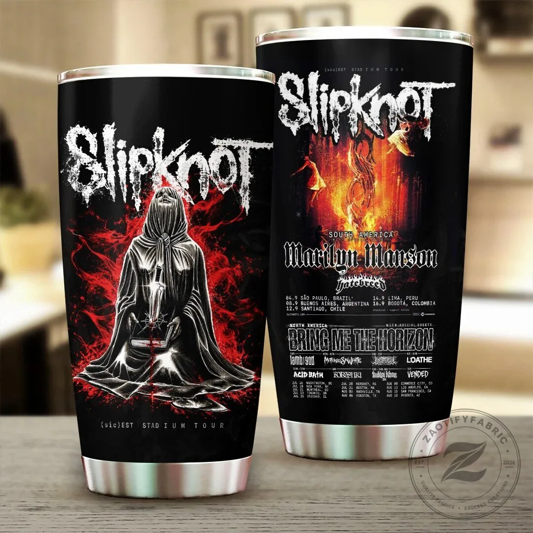 Slipknot Marilyn Manson Bring Me The Horizon Stadium Tour Concert Tumbler