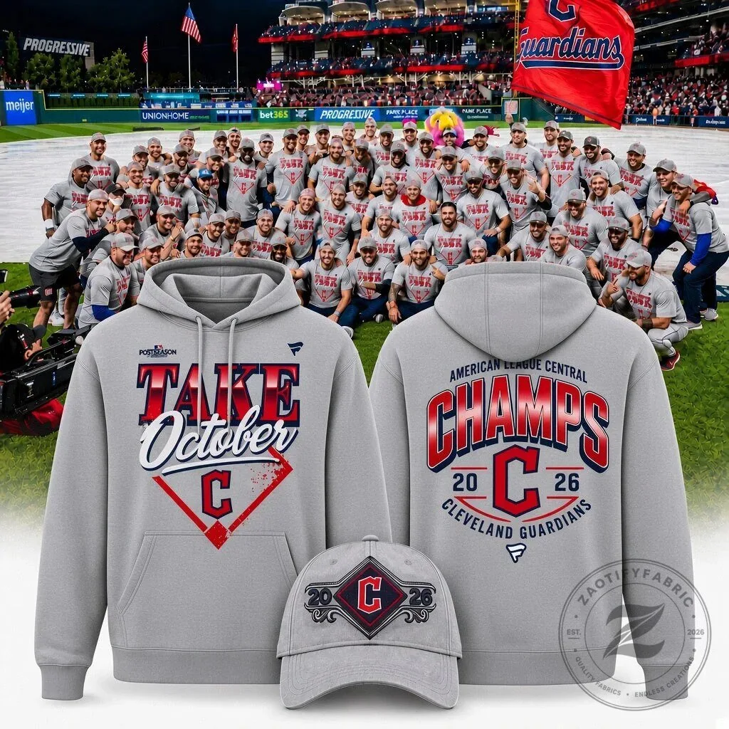 2026 American League Central Champions Hoodie - Cleveland Guardians