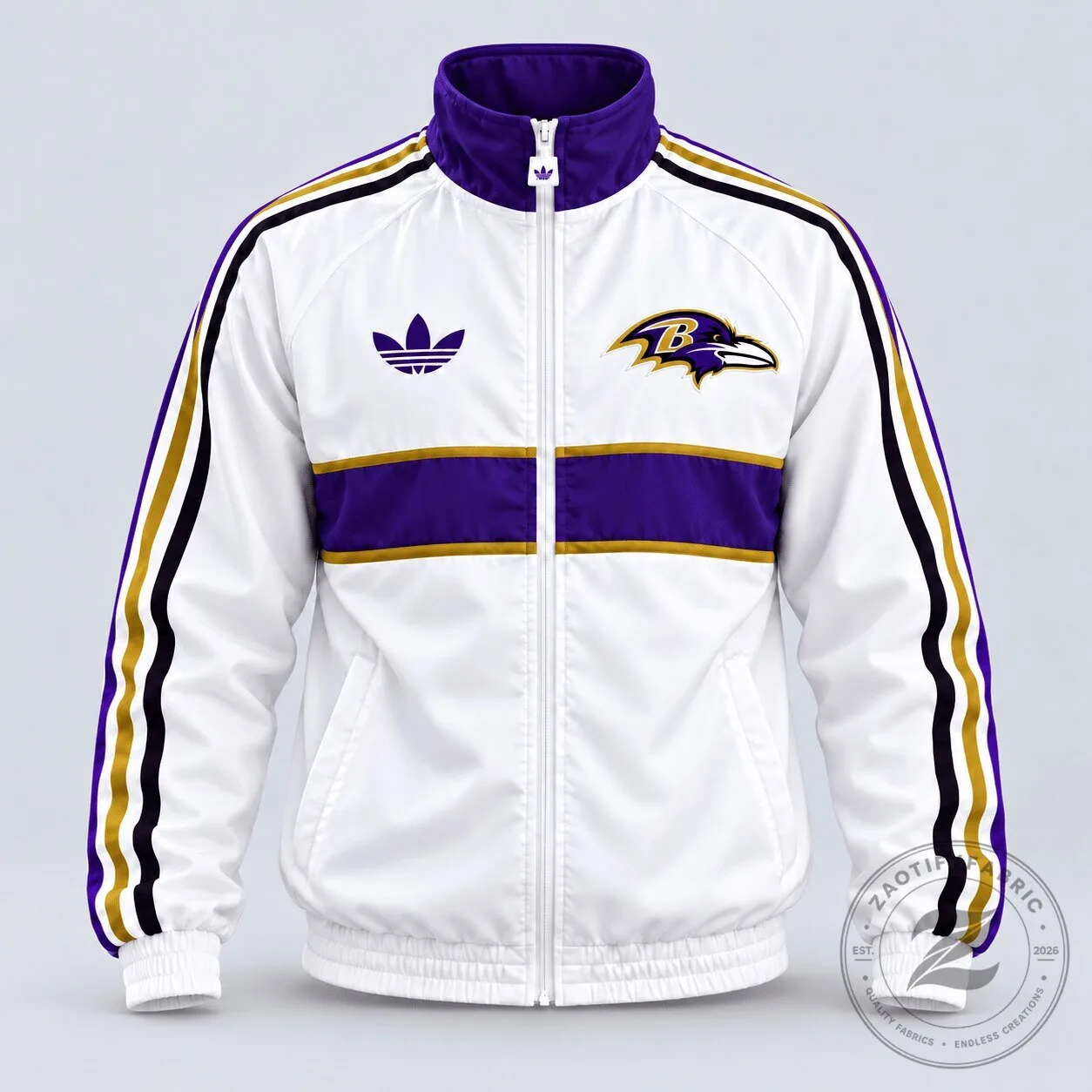 Baltimore Ravens Vintage Heritage Triple Stripe Full-Zip Track Jacket 1 Baltimore Ravens Vintage Heritage Triple Stripe Full-Zip Track Jacket
