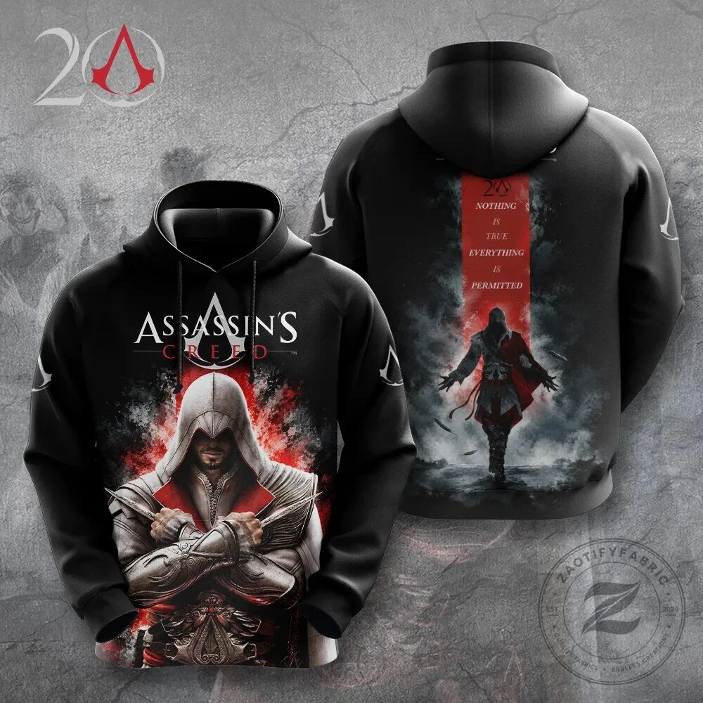 Assassin's Creed 20th Anniversary Ezio Auditore Da Firenze Video Game T-Shirt 7 Assassin