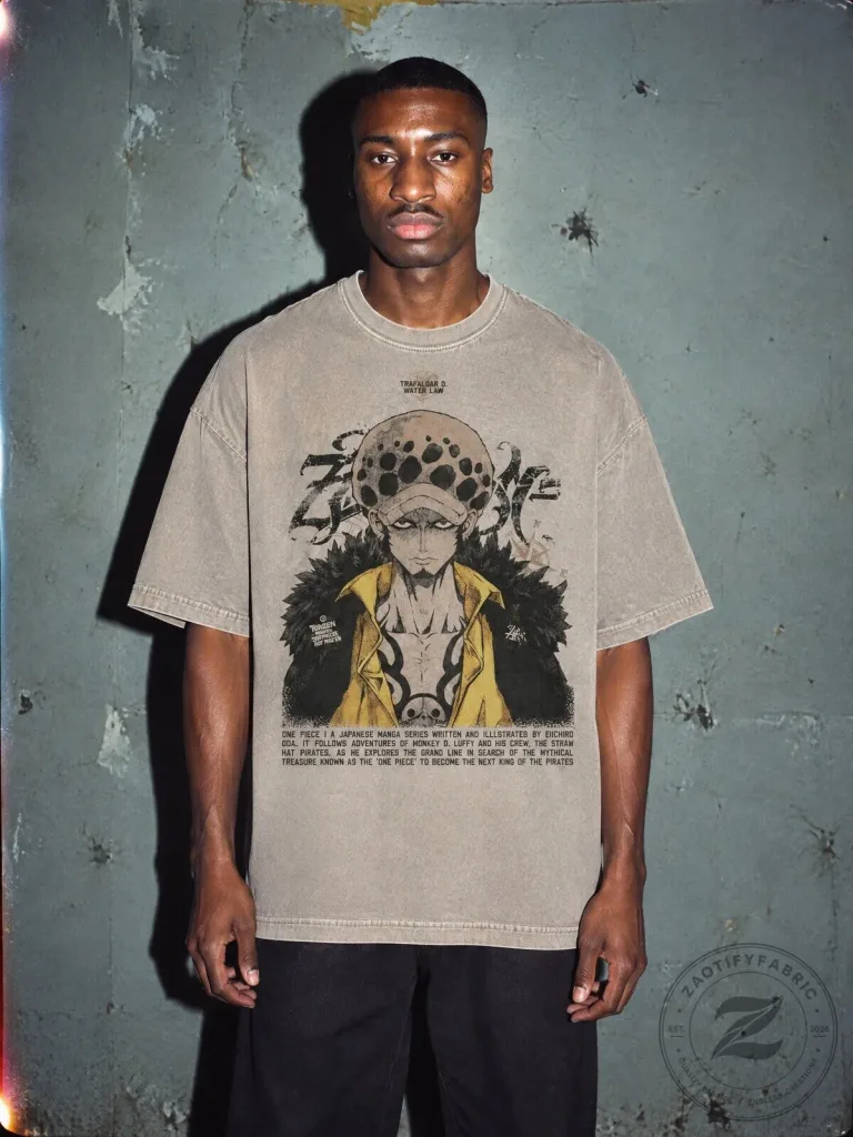 One Piece Trafalgar Law Anime Manga Graphic Vintage T-Shirt 26 One Piece Trafalgar Law Anime Manga Graphic Vintage T-Shirt