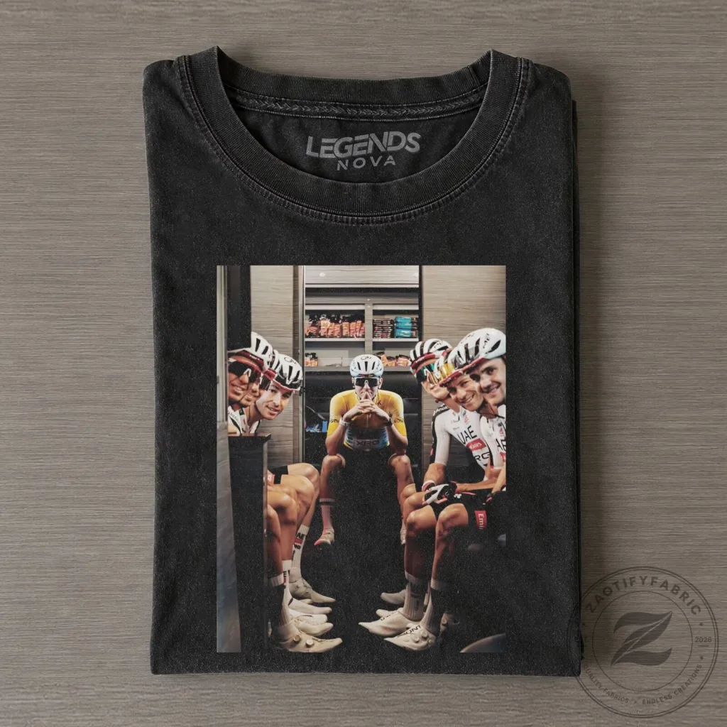 Tadej Pogačar Tour de France UAE Team Emirates Cycling T-Shirt 23 Tadej Pogačar Tour de France UAE Team Emirates Cycling T-Shirt