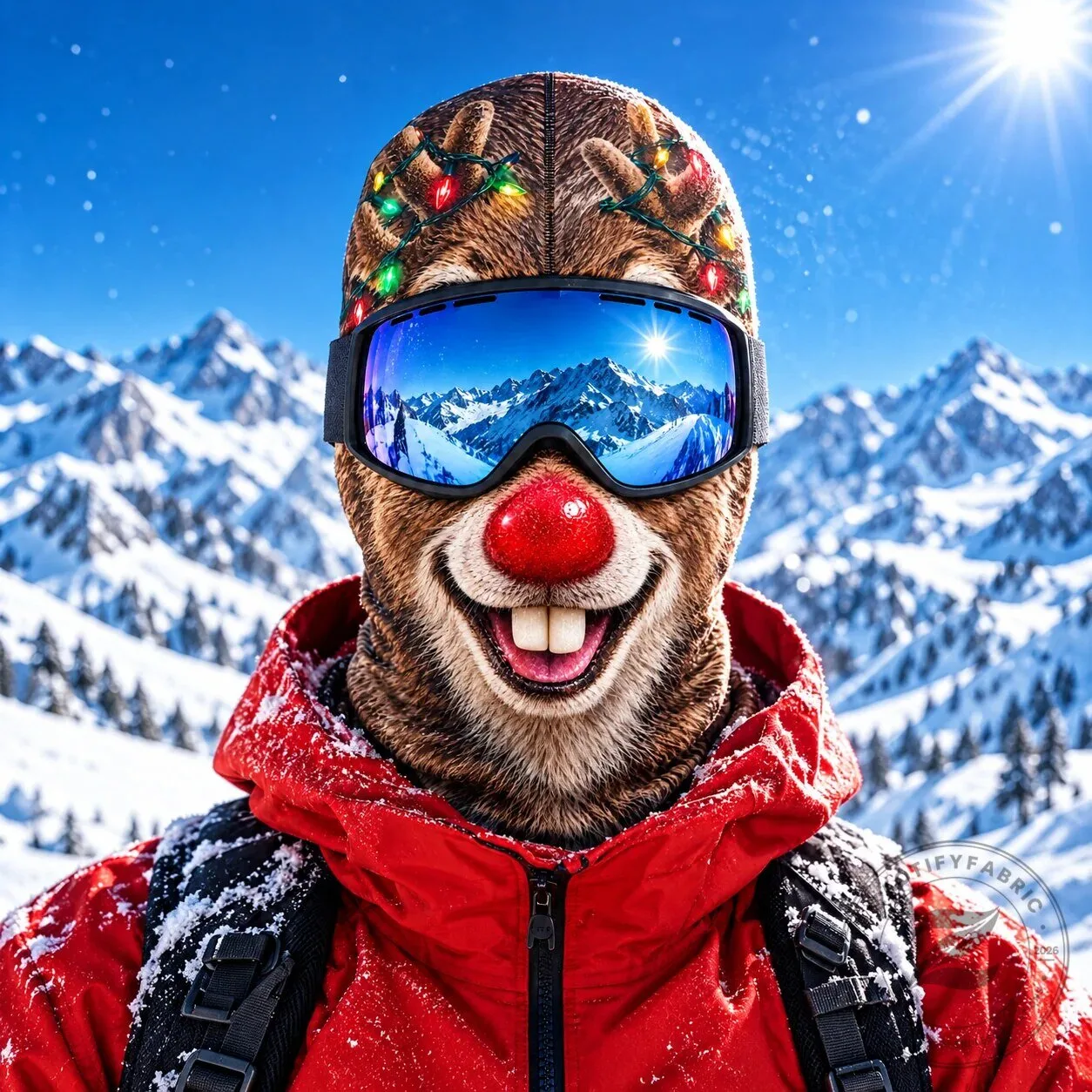 Funny Polar Bear Skiing Winter Sports Balaclava Face Mask Headwear 13 Funny Polar Bear Skiing Winter Sports Balaclava Face Mask Headwear
