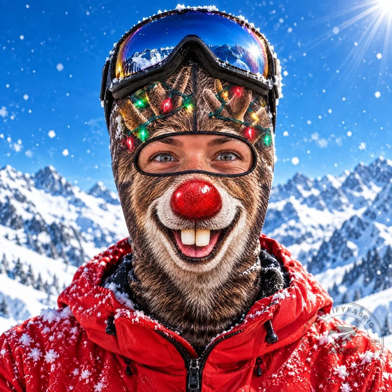 Funny Polar Bear Skiing Winter Sports Balaclava Face Mask Headwear 16 Funny Polar Bear Skiing Winter Sports Balaclava Face Mask Headwear