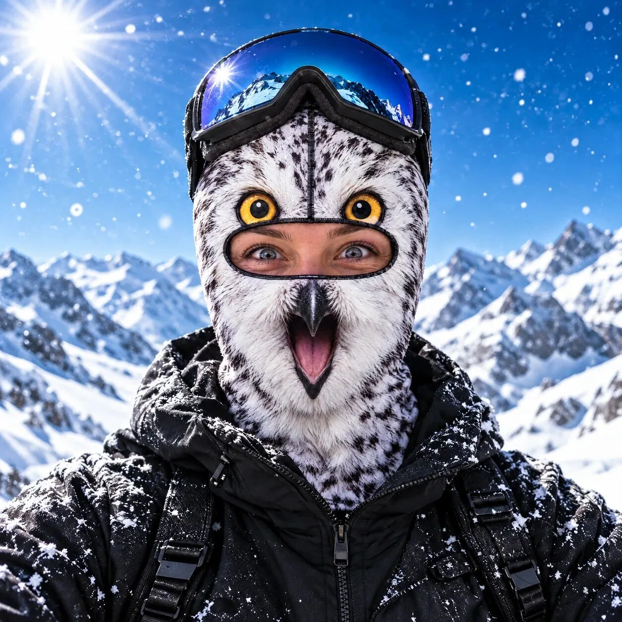 Funny Polar Bear Skiing Winter Sports Balaclava Face Mask Headwear 17 Funny Polar Bear Skiing Winter Sports Balaclava Face Mask Headwear