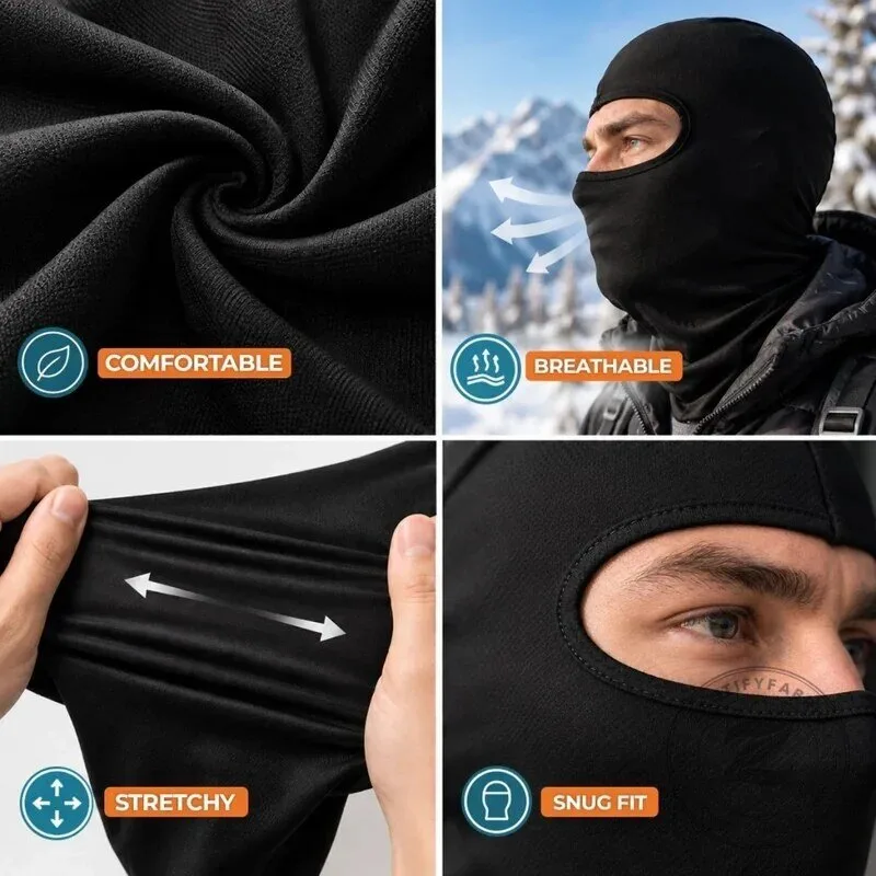 Funny Polar Bear Skiing Winter Sports Balaclava Face Mask Headwear 22 Funny Polar Bear Skiing Winter Sports Balaclava Face Mask Headwear