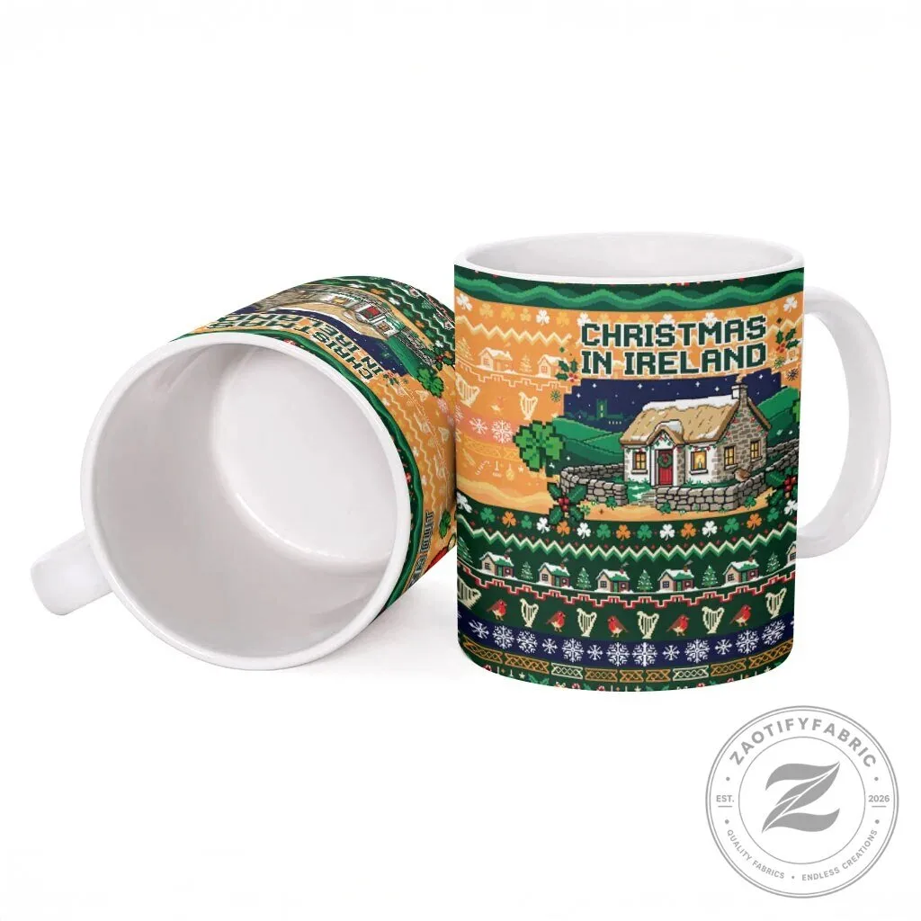Irish Christmas Nollaig Shona Duit Santa Claus Ceramic Mug 11 Irish Christmas Nollaig Shona Duit Santa Claus Ceramic Mug
