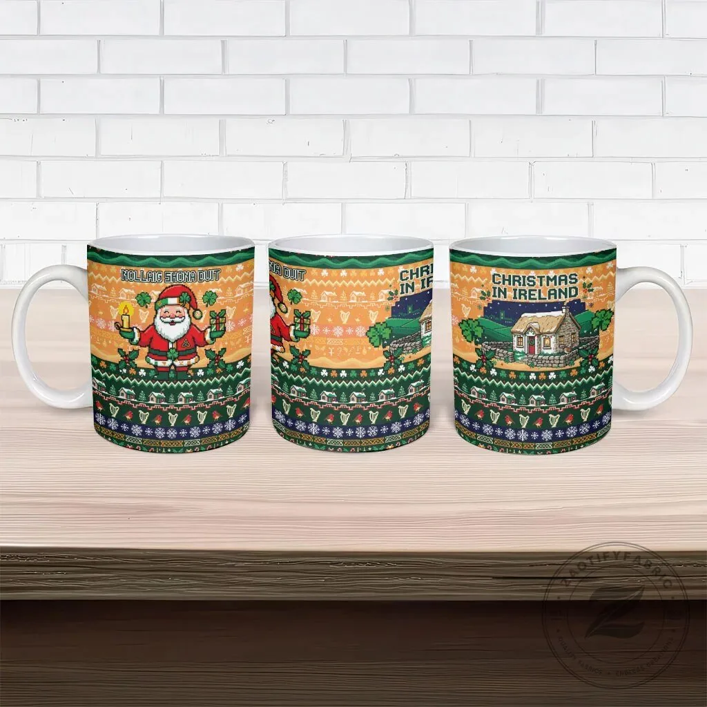 Irish Christmas Nollaig Shona Duit Santa Claus Ceramic Mug 13 Irish Christmas Nollaig Shona Duit Santa Claus Ceramic Mug
