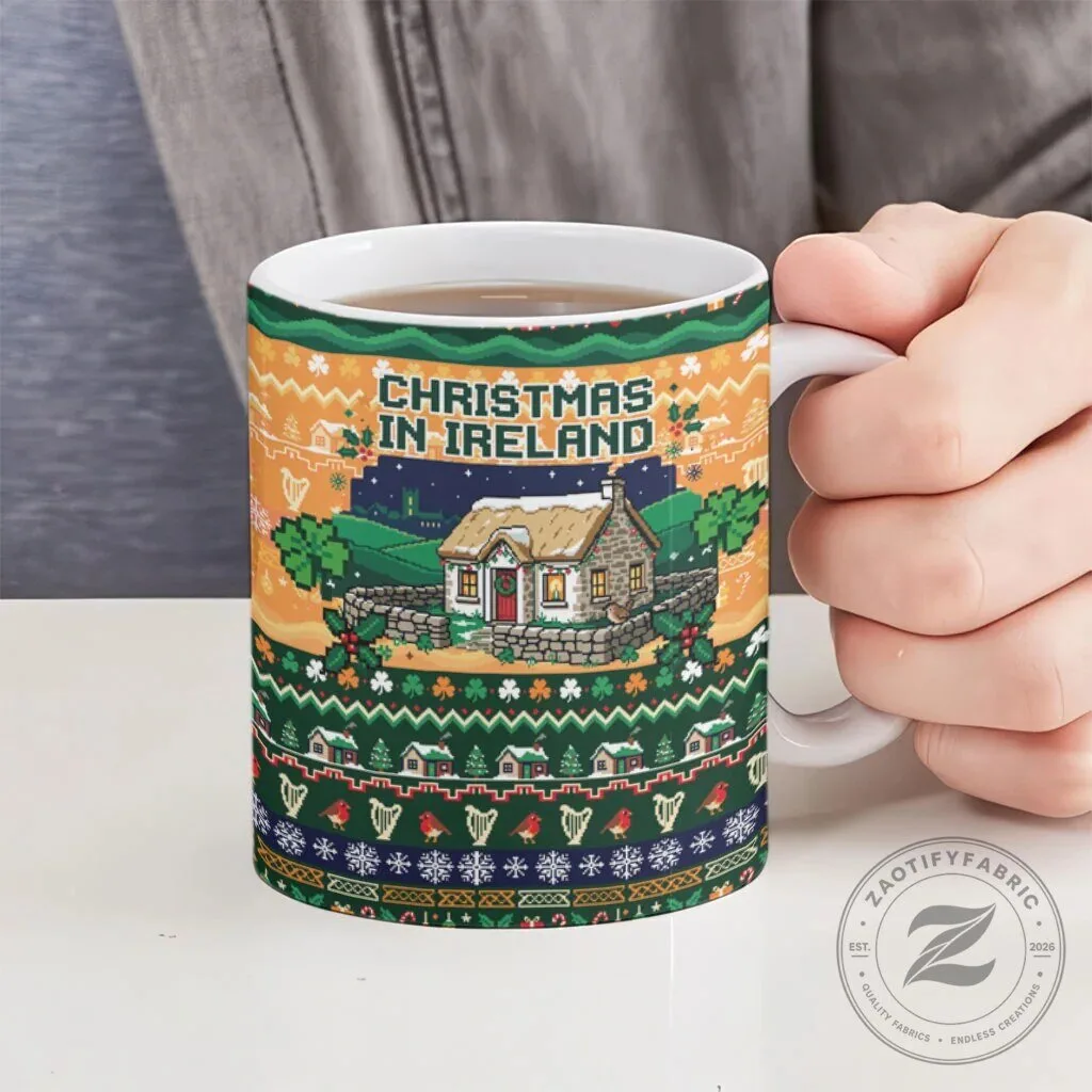 Irish Christmas Nollaig Shona Duit Santa Claus Ceramic Mug 14 Irish Christmas Nollaig Shona Duit Santa Claus Ceramic Mug