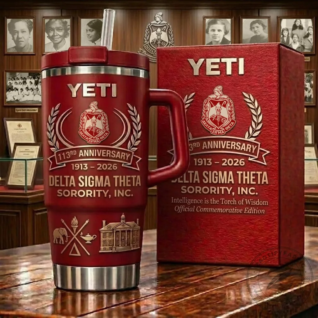 Delta Sigma Theta Sorority 113th Anniversary Commemorative Yeti Tumbler Delta Sigma Theta Sorority 113th Anniversary Commemorative Yeti Tumbler