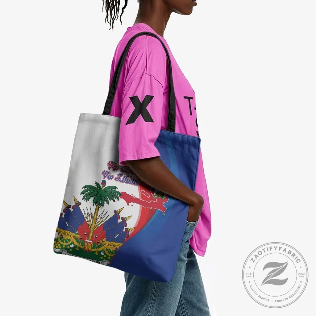 Haiti Independence Day 1804 Viv Haiti Viv Libete National Flag Tote Bag 9 Haiti Independence Day 1804 Viv Haiti Viv Libete National Flag Tote Bag