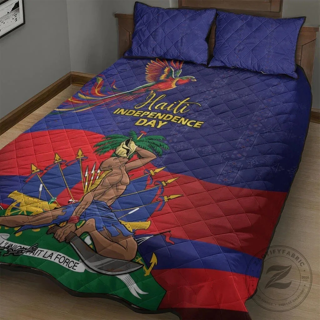 Haiti Independence Day Freedom Heritage Quilted Bedding Set 9 Haiti Independence Day Freedom Heritage Quilted Bedding Set