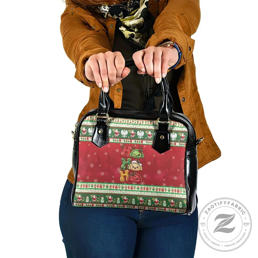 Christmas Holiday Ugly Sweater Pattern Shoulder Handbag 4 Christmas Holiday Ugly Sweater Pattern Shoulder Handbag