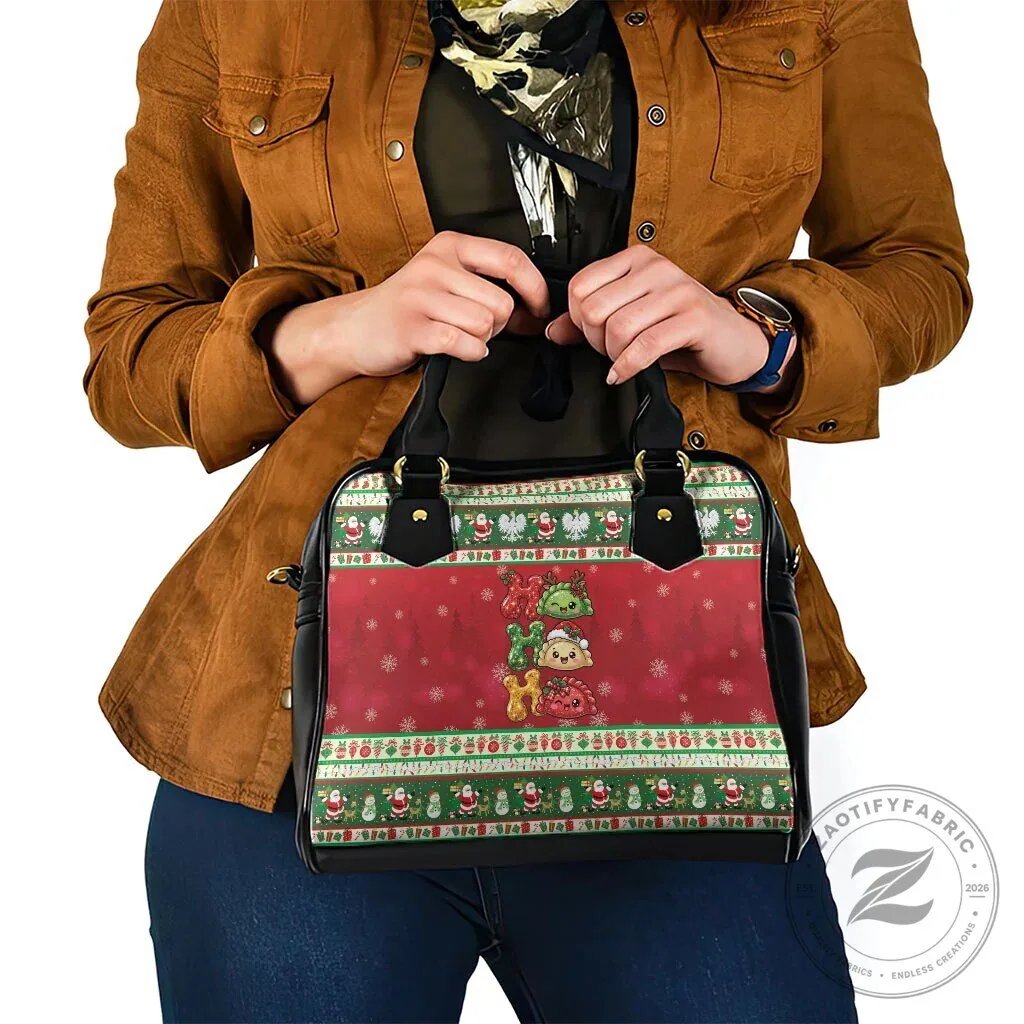 Christmas Holiday Ugly Sweater Pattern Shoulder Handbag 11 Christmas Holiday Ugly Sweater Pattern Shoulder Handbag