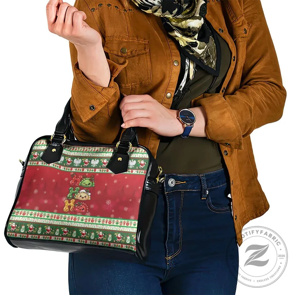 Christmas Holiday Ugly Sweater Pattern Shoulder Handbag 15 Christmas Holiday Ugly Sweater Pattern Shoulder Handbag