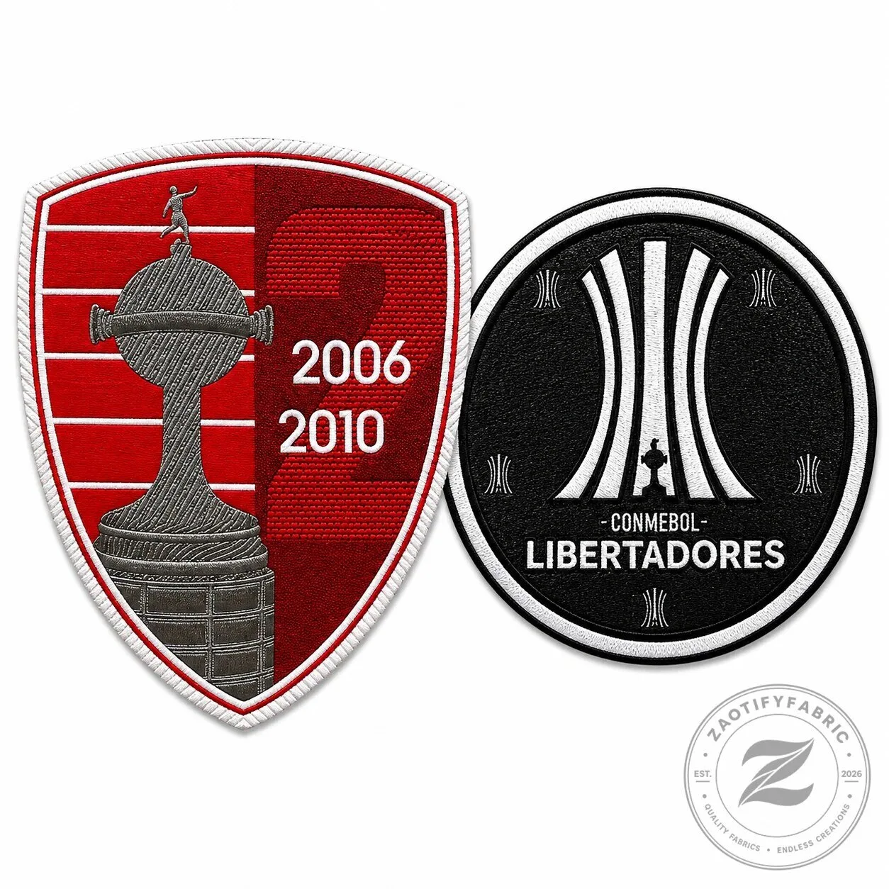 CONMEBOL Libertadores 2006 2010 Champion Patch Set for Soccer Jerseys