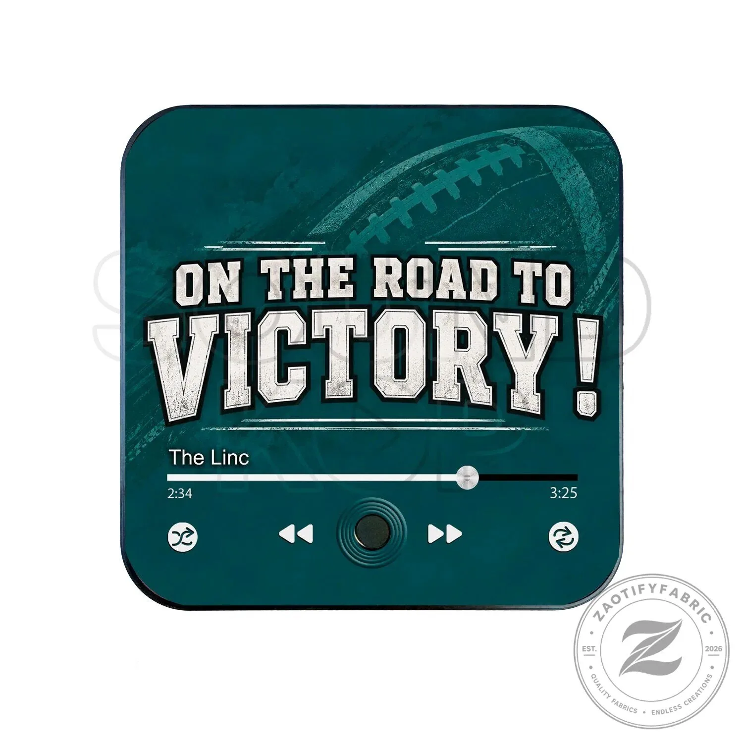 Philadelphia Eagles Football On The Road To Victory Musical Magnet
