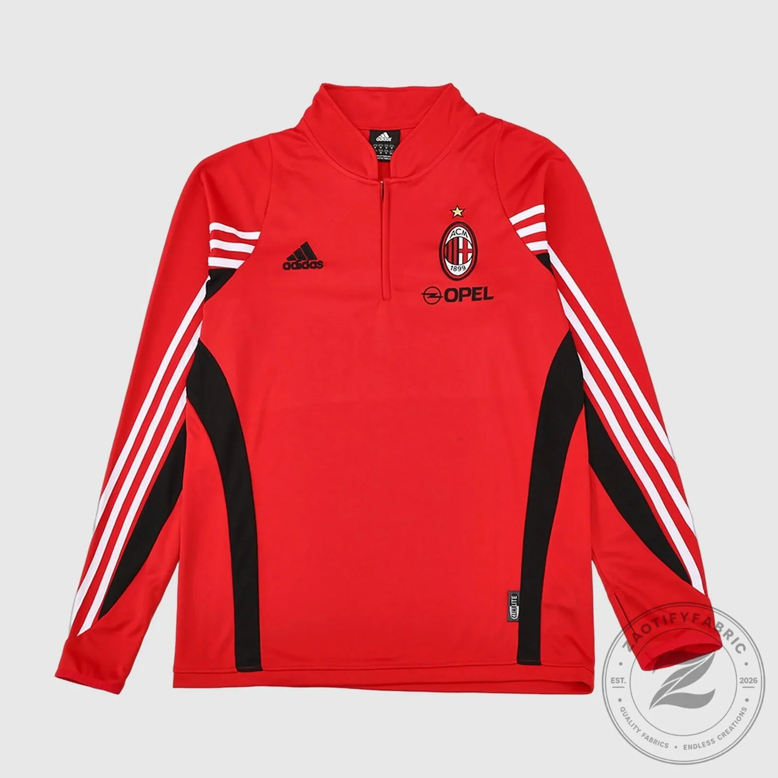 AC Milan 2003-2004 Retro Training Quarter Zip Long Sleeve Top