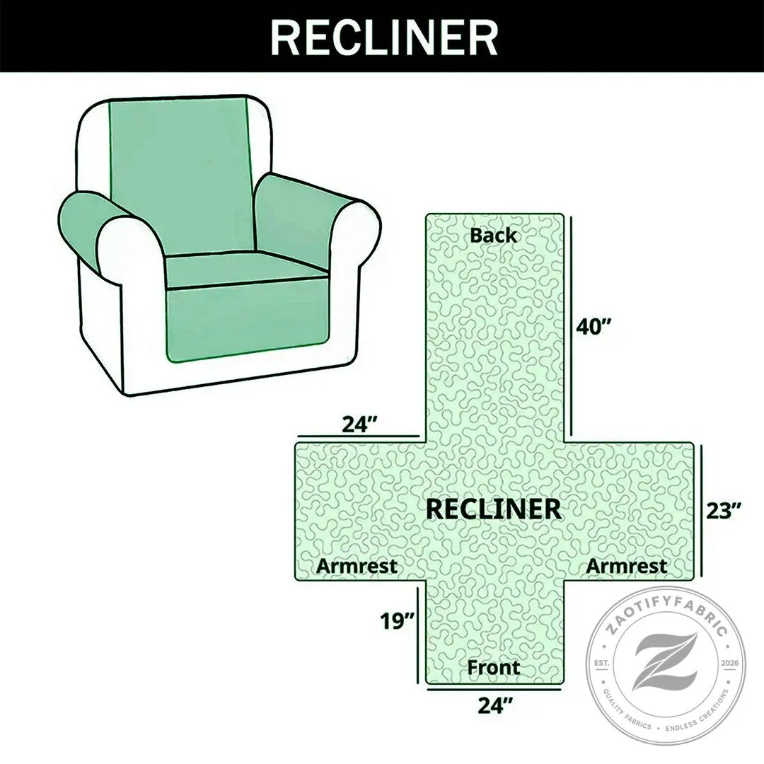 Hummingbird and Hibiscus Floral Garden Quilted Recliner Chair Cover 13 Hummingbird and Hibiscus Floral Garden Quilted Recliner Chair Cover
