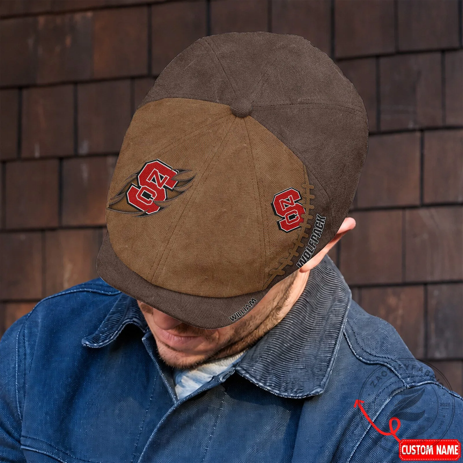 North Carolina State Wolfpack NCAA Football Team Logo Baseball Cap Hat 7 North Carolina State Wolfpack NCAA Football Team Logo Baseball Cap Hat